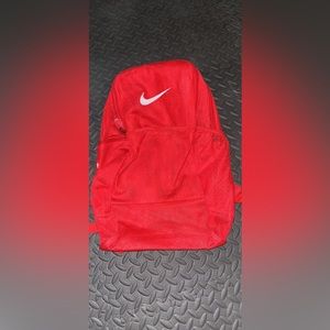 Mike red mesh backpack